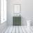 Amandie 30 in. Single Sink Freestanding Bath Vanity in Forest Green with White Ceramic Top-727608978