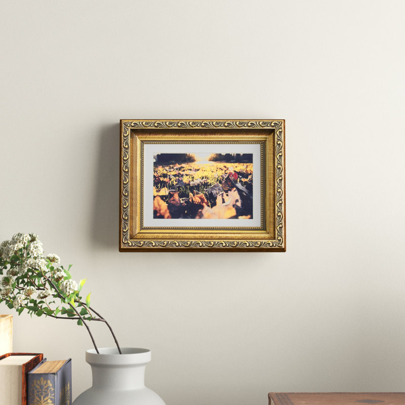 Bankhead Wood Embossed Picture Frame, 8" x 10", Gold