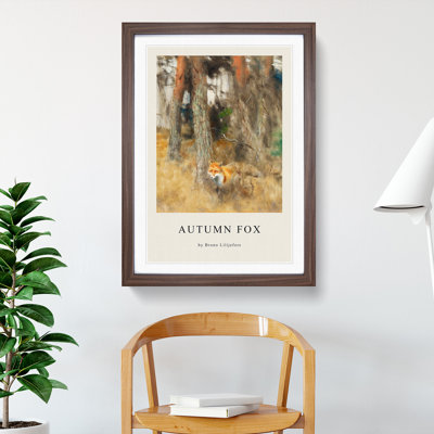 Roaming Fox by Bruno Liljefors - Picture Frame Graphic Art