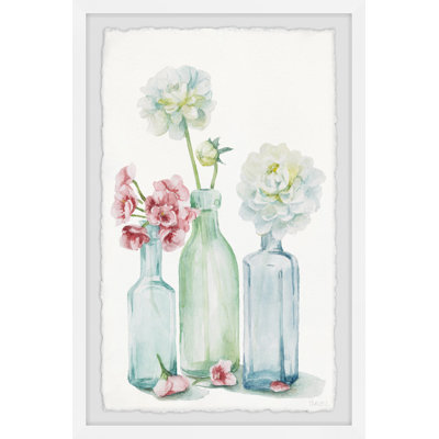 Lazy Bottled Blooms by Parvez Taj - Single Picture Frame Painting