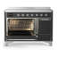 Cuisinière à induction ILVE Majestic III Series 48 po avec 6 éléments à induction (porte pleine)-124828832-124828829