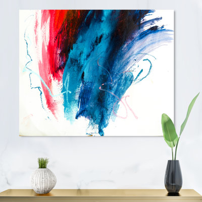 Blue Flights Again Red - Print on Canvas