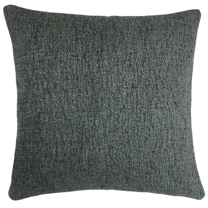  Housse de coussin d'extérieur carré et insert, 24 po x 24 po, Gris anthracite