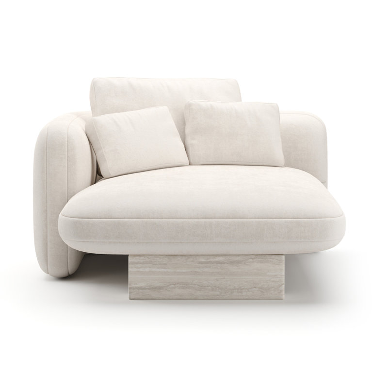 Overlap Laf Chaise Ecru