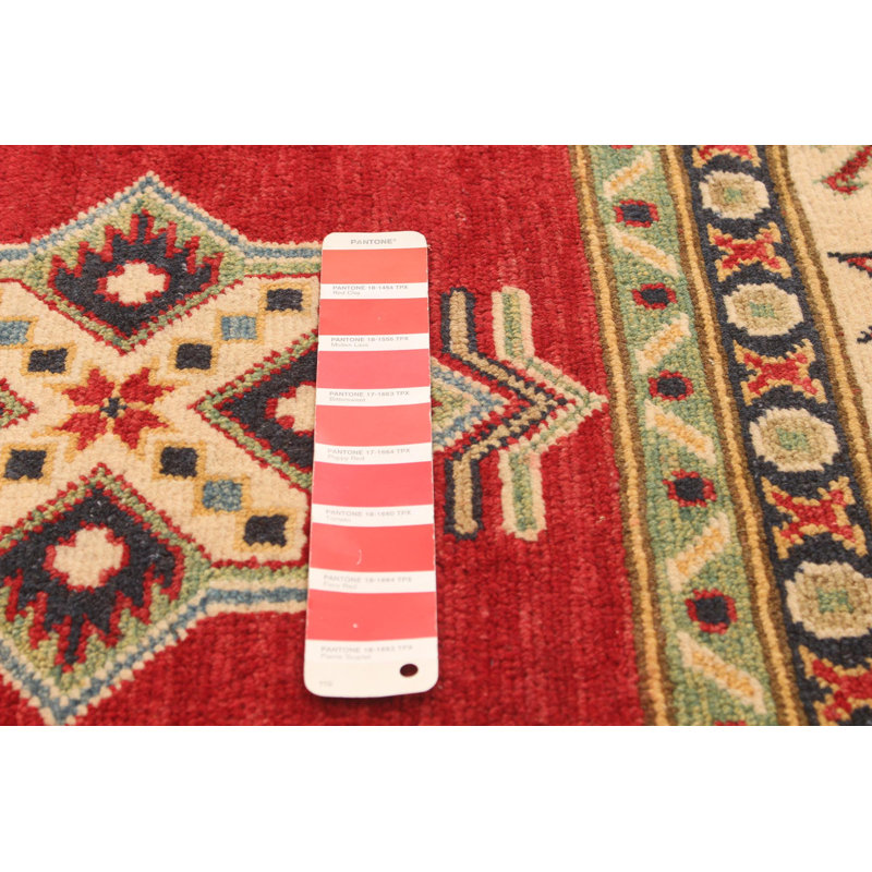 Tapis unique en laine noué à la main 6 pi 9 po x 9 pi 7 po nouvel âge Heidimarie