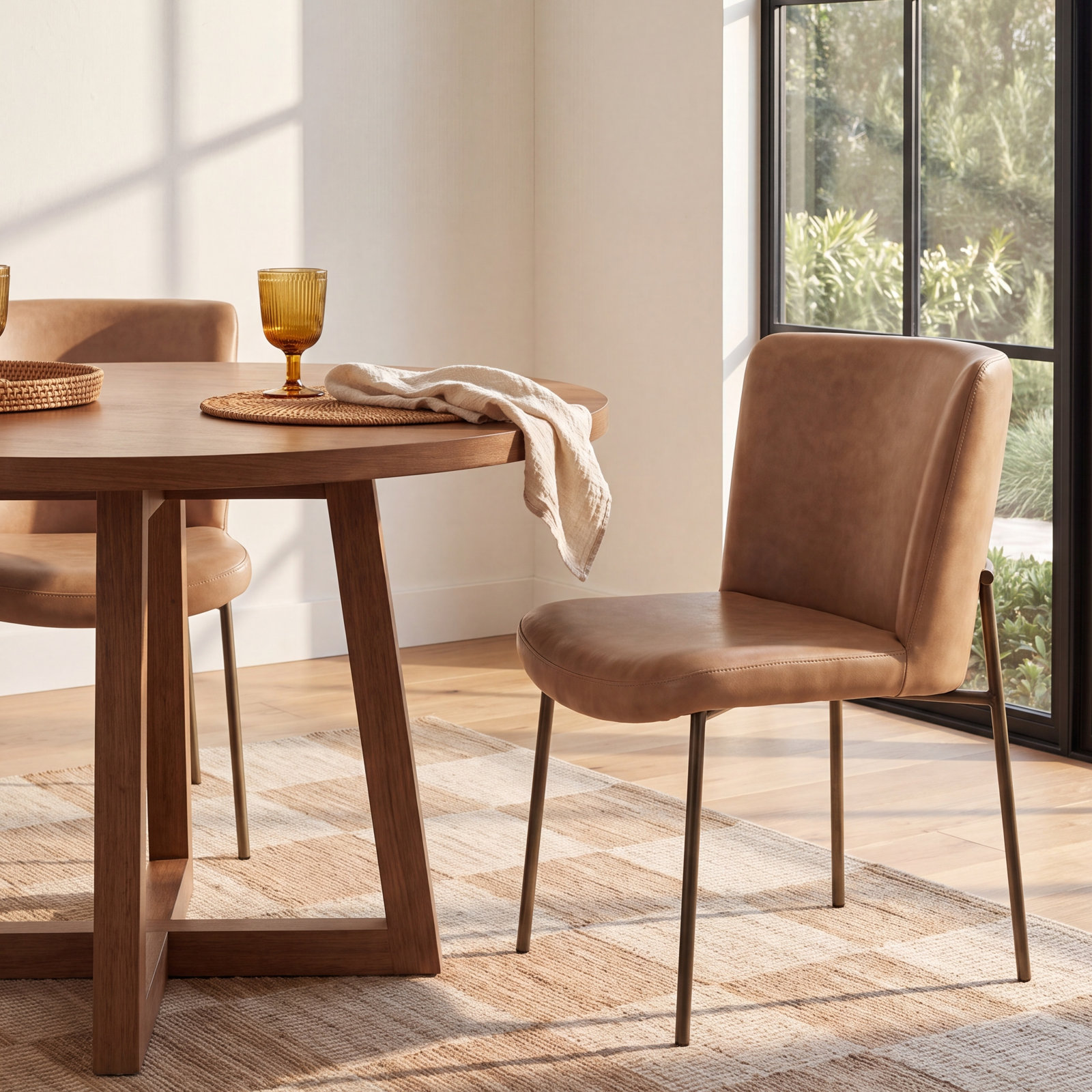 Birier Genuine Leather Dining Chair