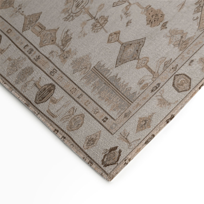 Tapis turc intérieur / extérieur beige, Rectangulaire 3 pi x 5 pi