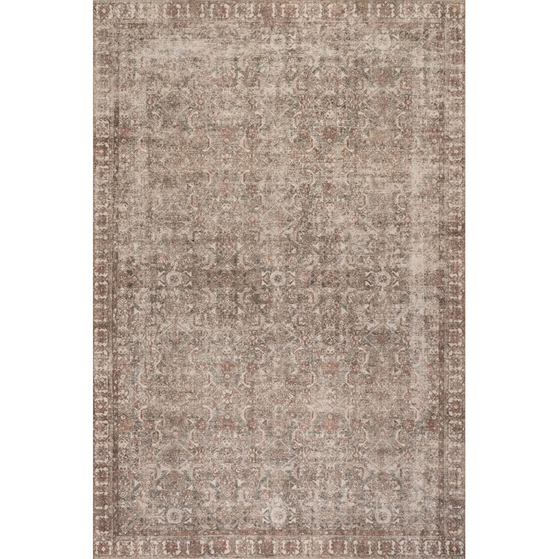 Nuloom Hillstone Collection Calianna Traditional Vintage Medallion Area Rug, Rectangle 6'7" x 9'