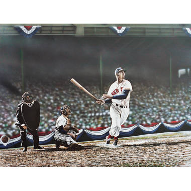 Buy Art for Less 'Babe Ruth and Lou Gehrig' Print Poster by Darryl Vlasak Framed Memorabilia - Size: 16 H x 12 W x 1 D