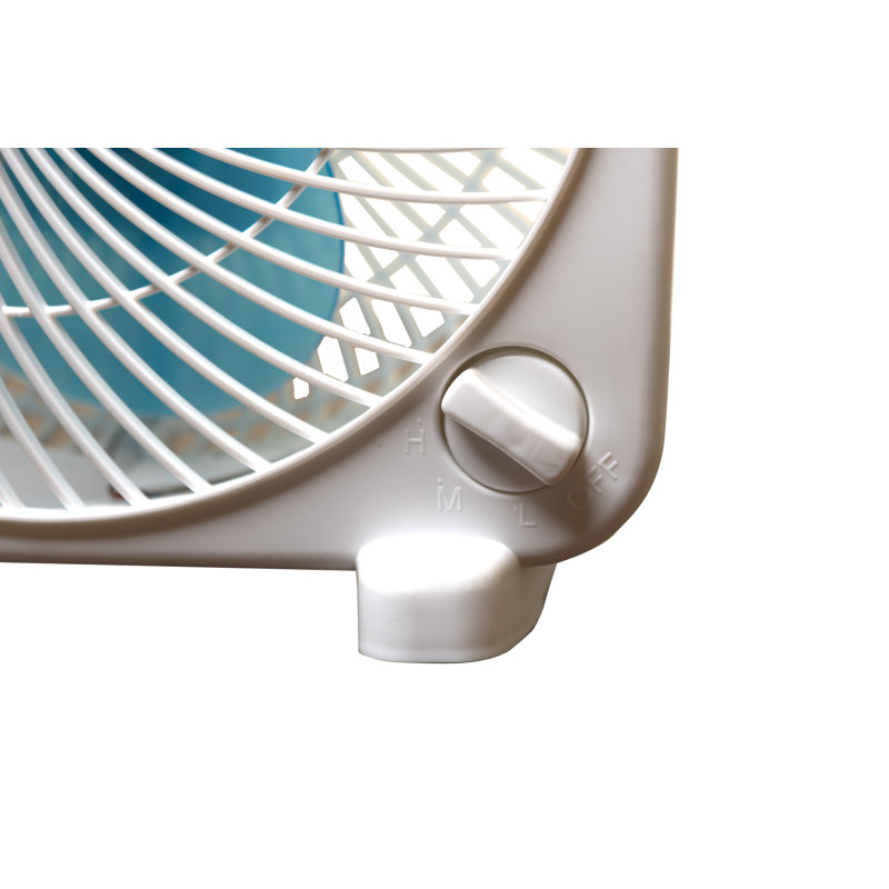 Seasons Comfort 9" White and Blue Portable Table Fan