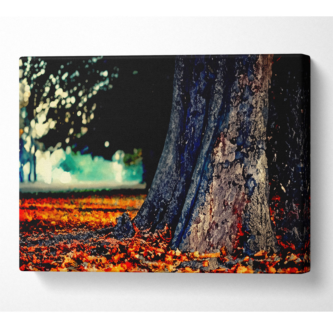 Tree Trunk In Autumn - Print