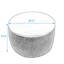 Repose-pieds rond avec rangement, fonction 2 en 1, table de bout avec repose-pieds-121513475