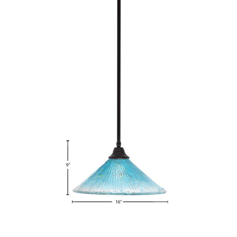 Luminaire suspendu simple à 1 lumière Edge, Espresso