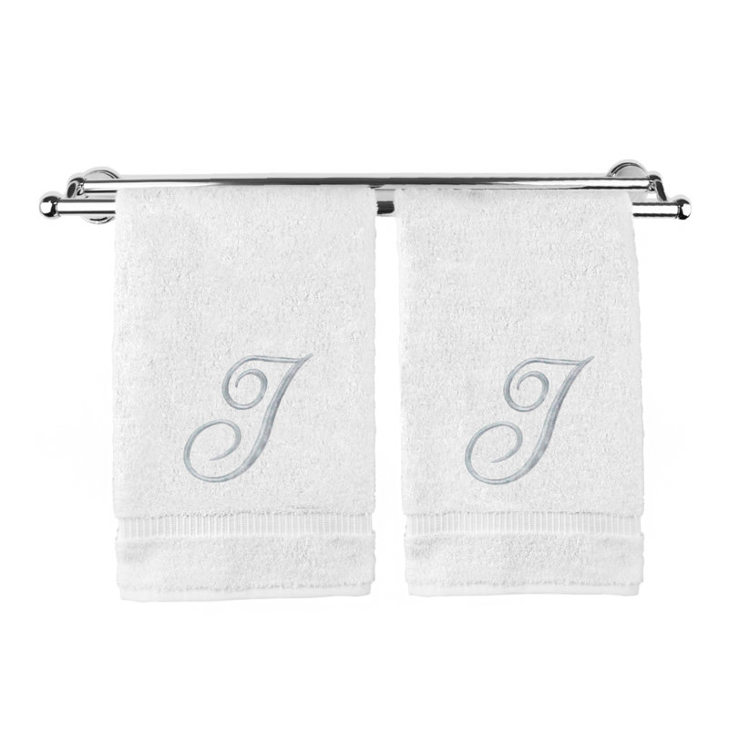Super Plush Hand Towel, White/Silver, I