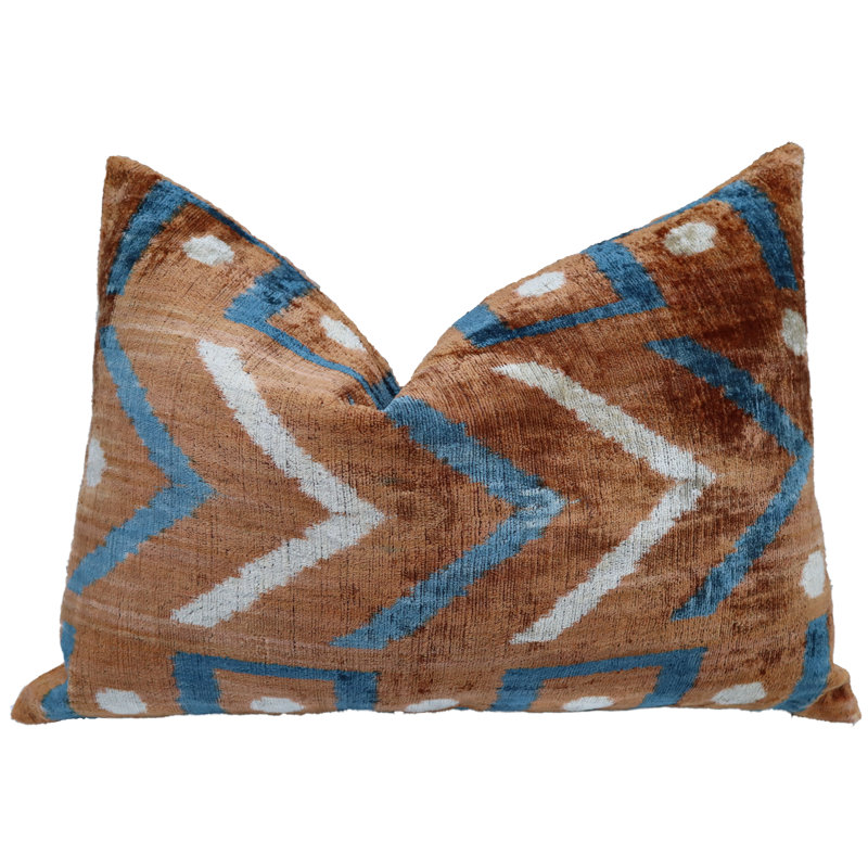 Housse de coussin décorative faite à la main de luxe et insert en plumes de canard de qualité supérieure