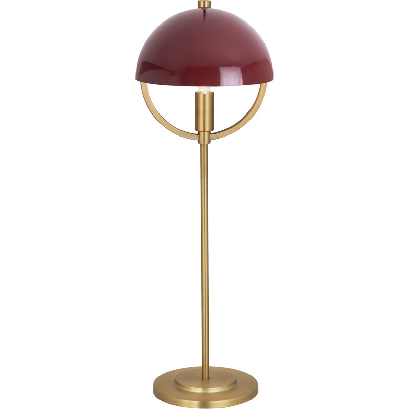 Mavisten Table Lamp, Oxblood, Lacquered Burnished Brass