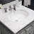Goyette Freestanding Standard 1 Single Vanity Bathroom Vanity With Marble Top-31593717-132881814