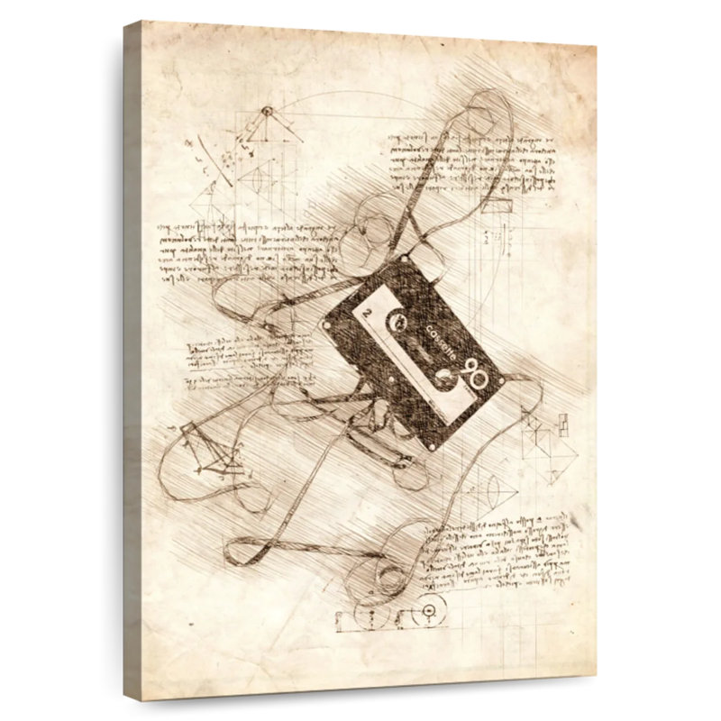 Abarca Cassette Tape, 30" H x 20" W