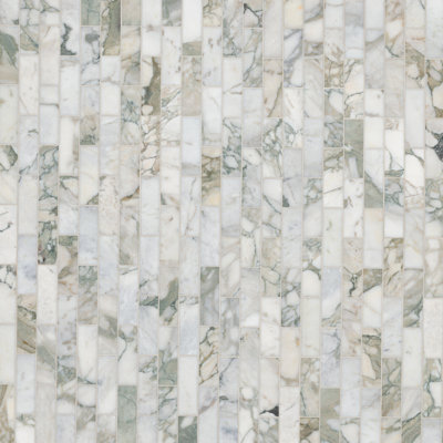 Maravilla x 12 in. x 12 in. Honed Marble Mosaic Floor and Wall Tile