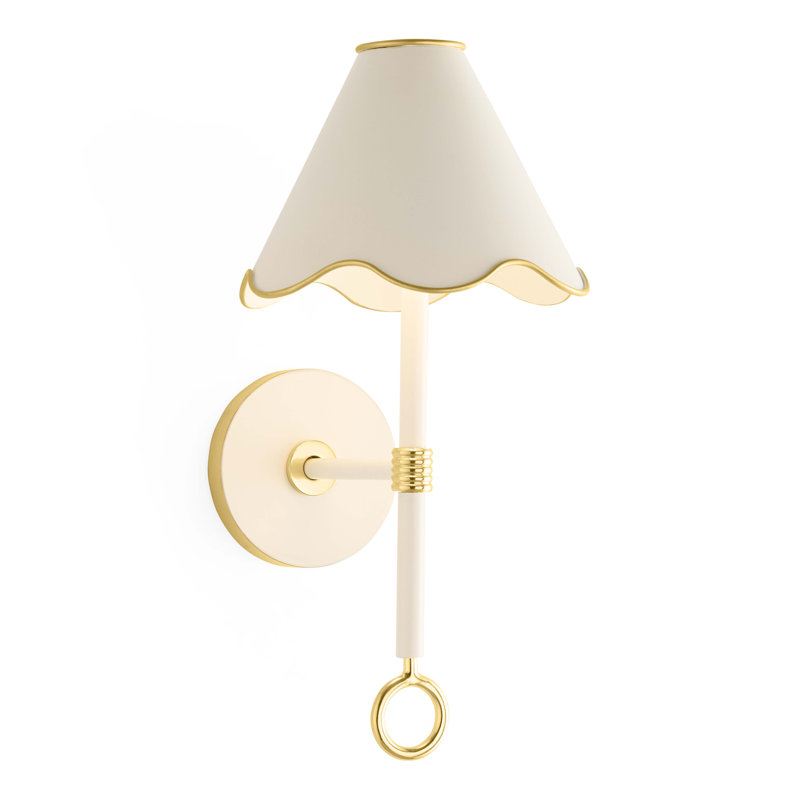 Ripple Rechargeable LED Sconce, Ivory, White