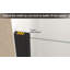 Porte de douche à pivot 34 "x 72", demi-cadre noir mat, verre trempé 1/4 "