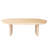 Gracie Mills 54" Natural Solid Wood Oval Solid Coffee Table – Transitional