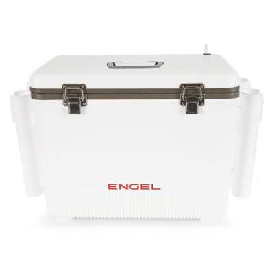 Engel 30 Quart Live Bait Dry Box Cooler with Rod Holders