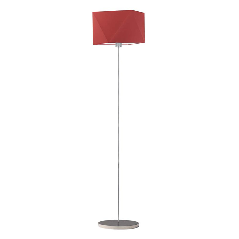 Ayanle 160cm Traditional Floor Lamp, Red, Silver