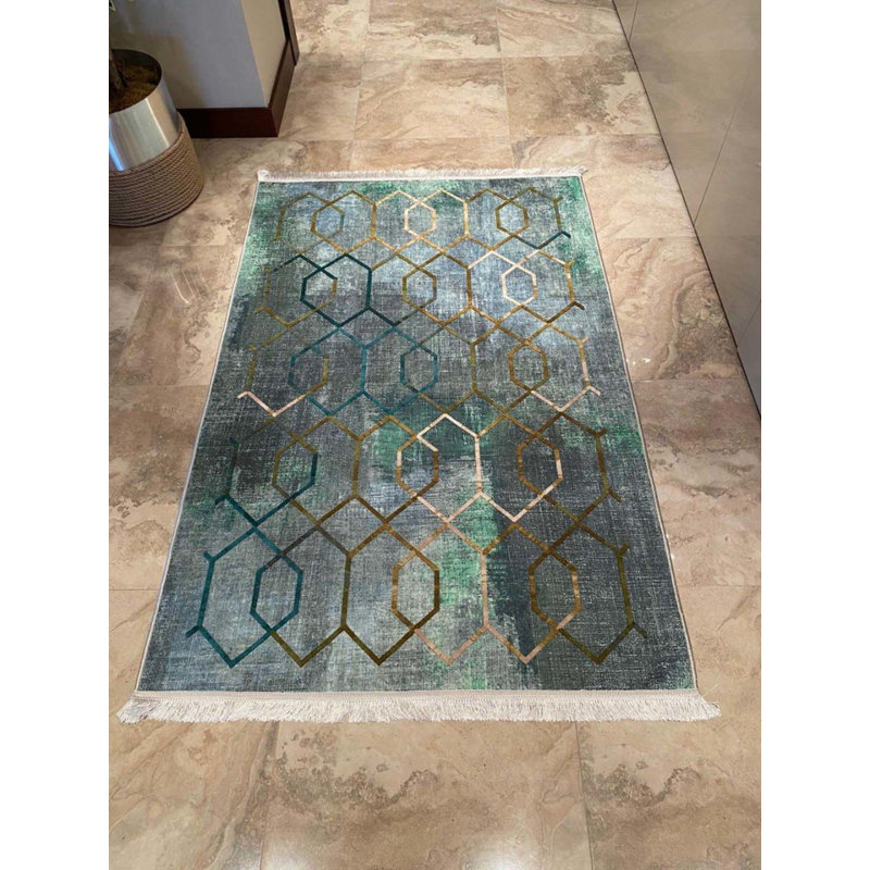Tapis Lashia avec envers antidérapant, Rectangle 5 pi 3 po x 13 pi 1 po