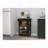 Black Wengue and Light Oak 5-Shelf 1-Drawer Kitchen Cart-362794437