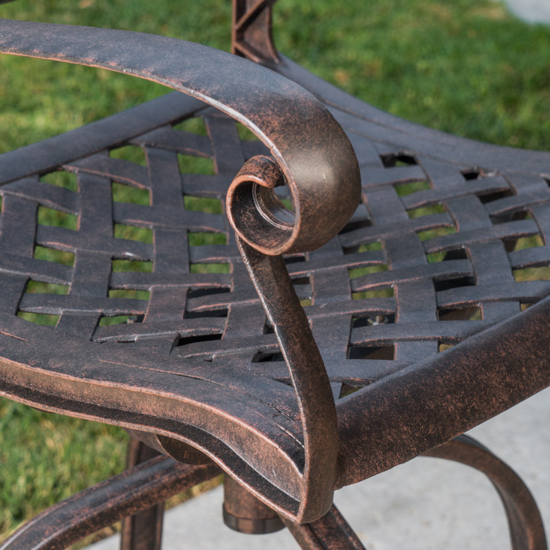 Racette Aluminum Outdoor Stool