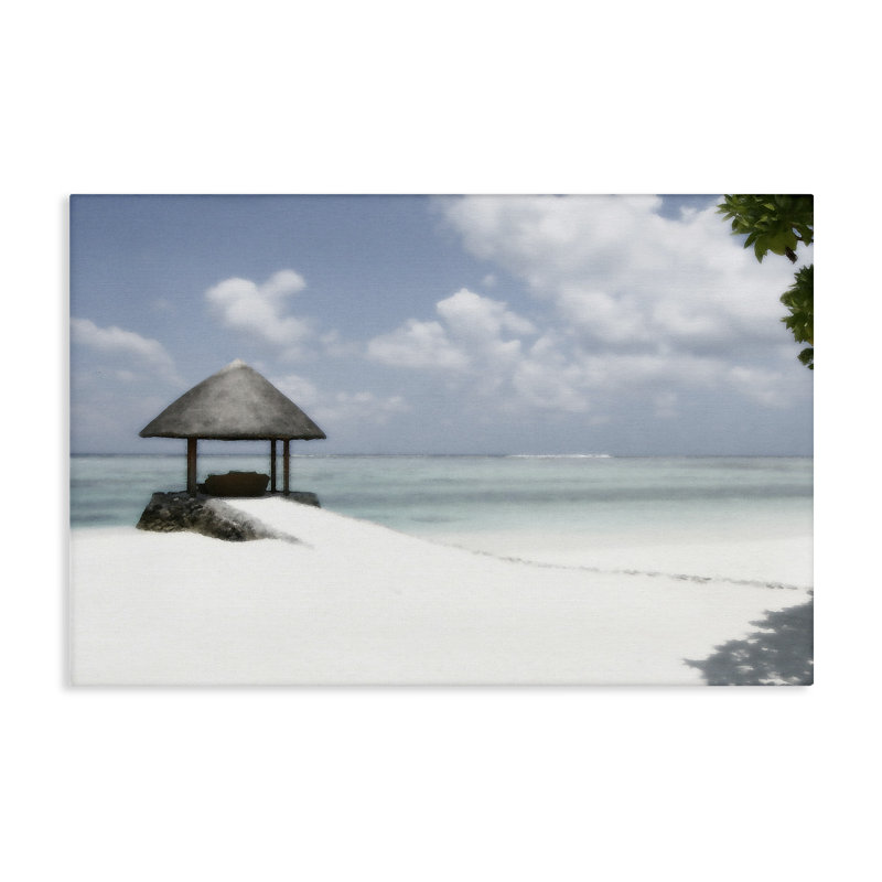 Toile «Quiet Place Beach Coast», conception par Noah Bay, H 16 po x l 24 po
