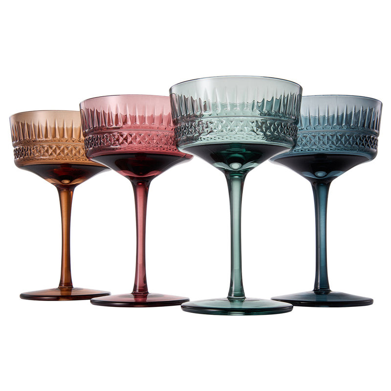Ensemble de 4 pièces 9,6 oz. Ensemble de verres Margarita