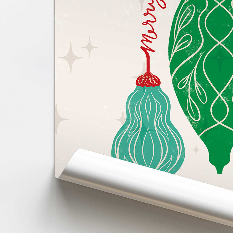 Elegant Holiday Ornaments IV, Papier, H 36 po x l 24 po x P 0,1 po