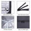 Mylar 2.5 Ft W x 2.5 Ft D Mini Greenhouse