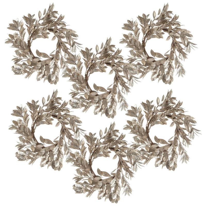 Ensemble de 6 bougies anneau de buis D11,8 po Cham