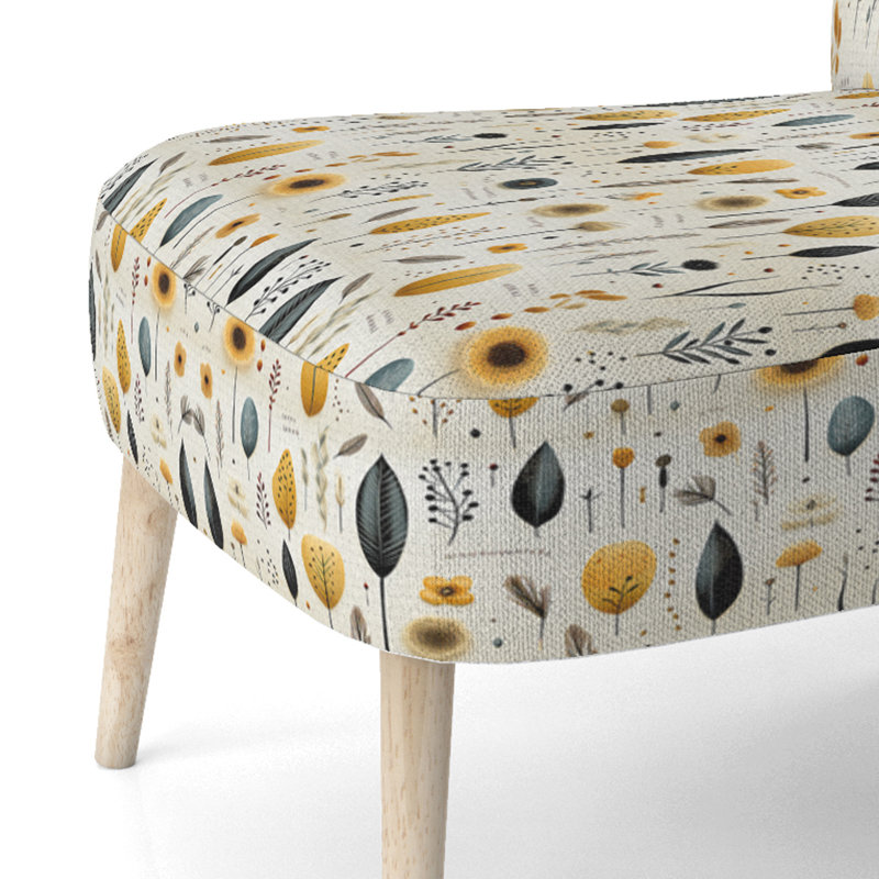 Chaise d'appoint rembourrée Boho