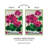 Pink Geranium Welcome Applique House Flag