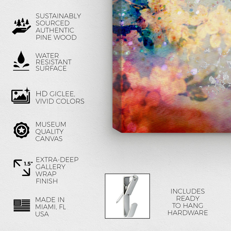«Butterfly Dance», art sur toile tendue, H 30 po x l 30 po