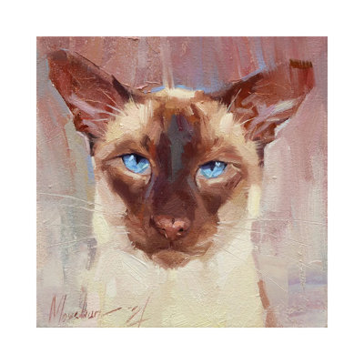 Siamese Cat 1 Piece Wall Art on Canvas