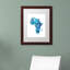 « africa splashs map », impression encadrée sur toile-17773526