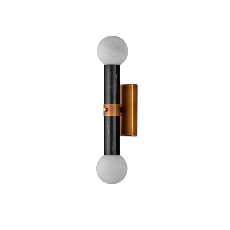 Beatrix Flush Mounted Sconce, Black