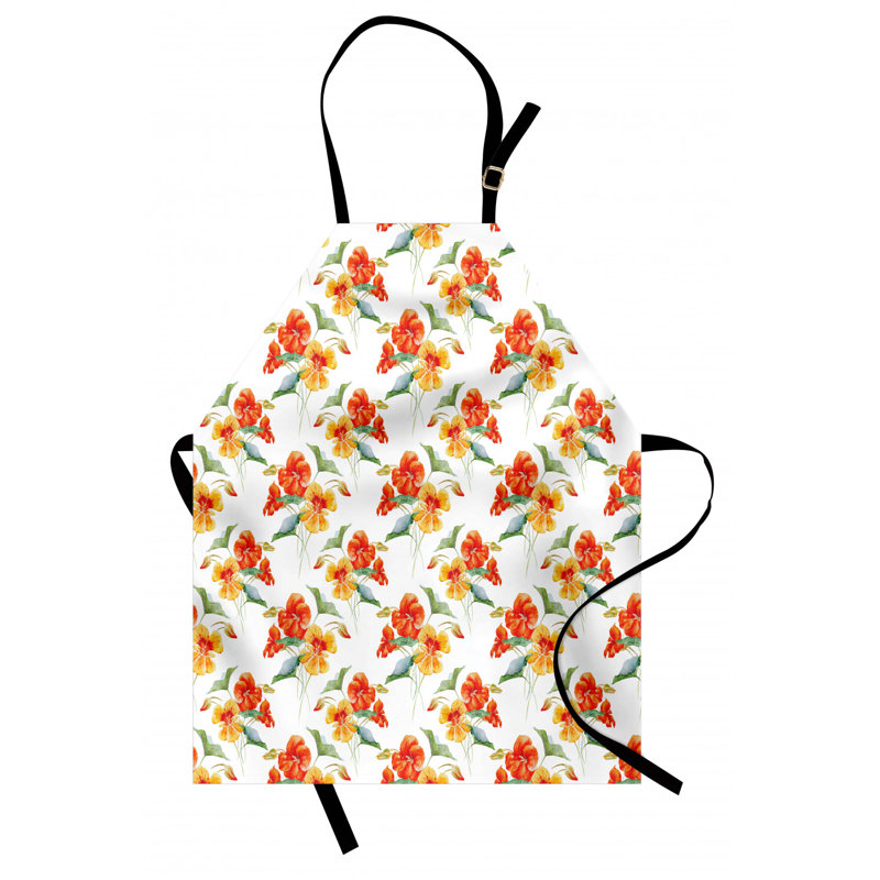Tablier de caractère fleuri
