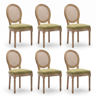 Ilmie French Country Cane Dining Chairs Set