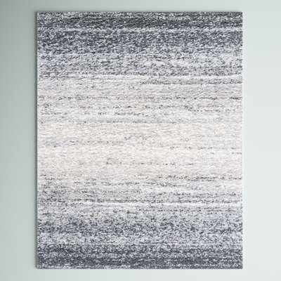 Mena Abstract Black/Gray Area Rug