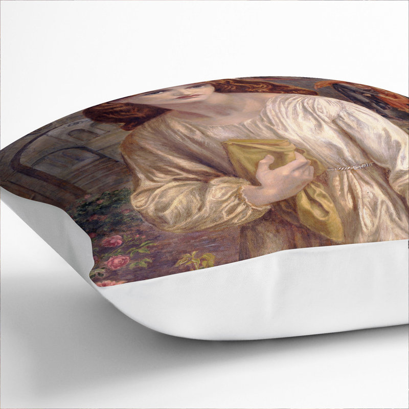 Salutation of Beatrice Scatter Cushion, White, 55cm H x 55cm W x 20cm D