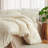 Beige Floral Tufted Bedding Duvet Cover Soft Bed Set-113109697