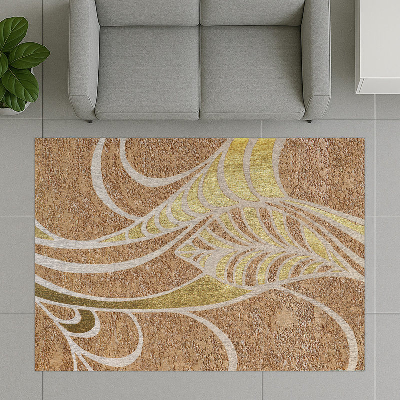 Geometric Area Rug, Runner 70 x 140 cm