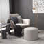 Table basse ronde avec repose-pieds avec plateau rabattable, table basse moderne, table basse