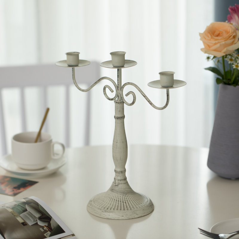 Bougeoir de table en acier inoxydable